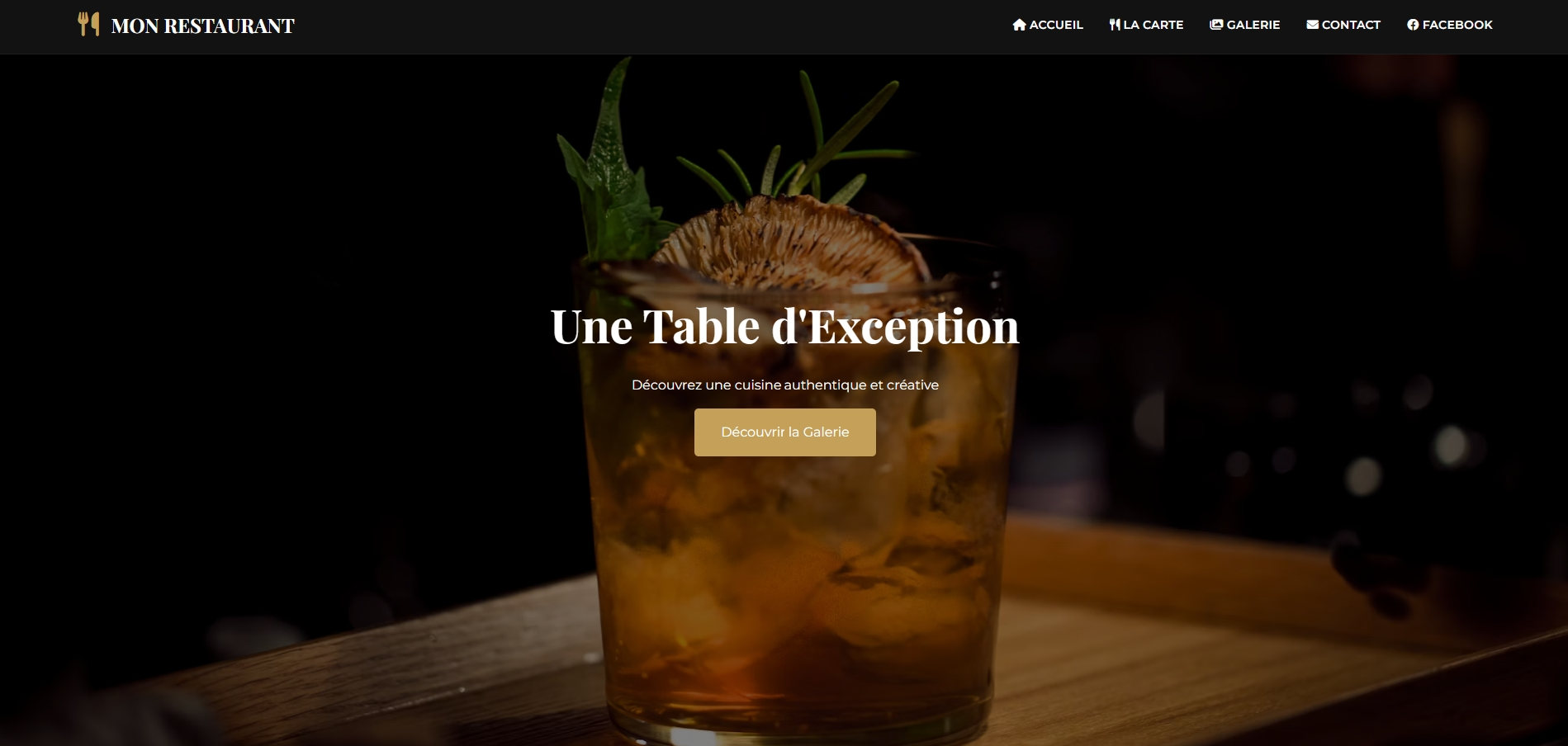 Aperçu de l'exemple de site 2