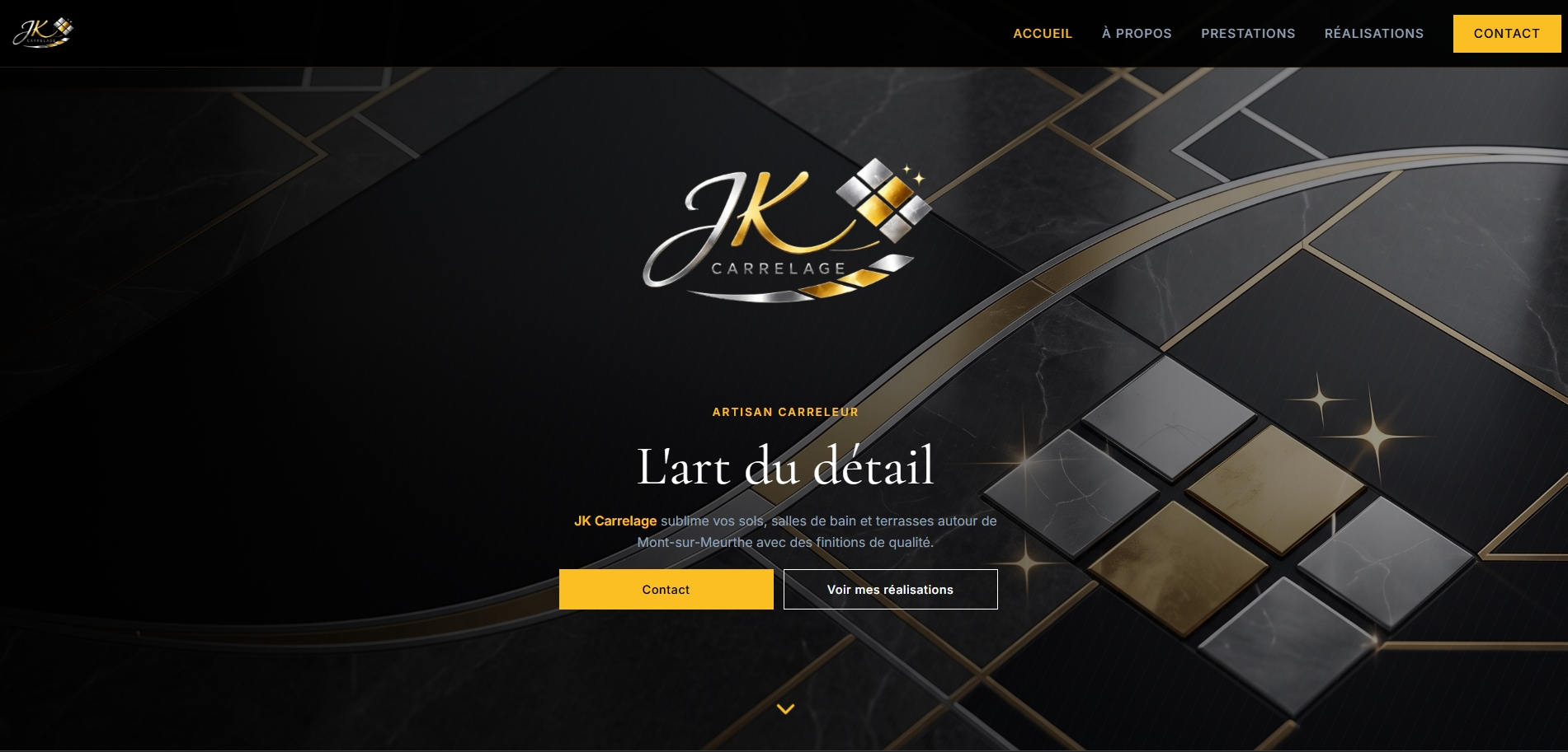 Aperçu du site Jkcarrelage.fr